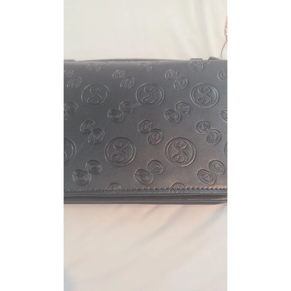 Sam & Libby Women's Sam & Libby Printed Black Clutch / Crossbody‎ Bag NEW.